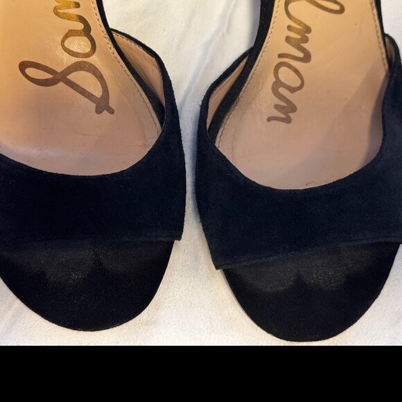 Sam Edelman I Black Susie d'Orsay Ankle Strap Block Heel Sandal size 8.5 - Picture 11 of 15